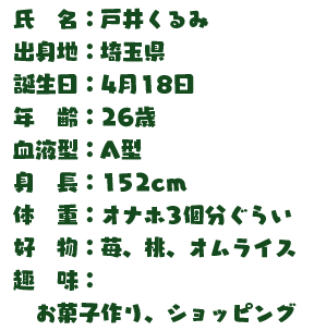 戸井くるみプロフィール